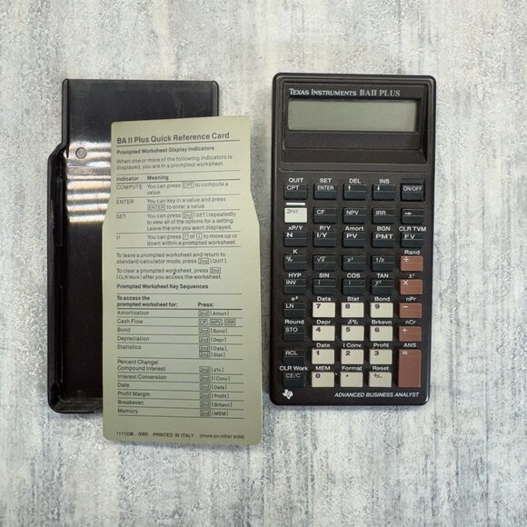 Texas Instruments TI BA 2 Plus Calculator Pro Financial/Business Analyst Vintage - Picture 1 of 7